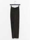 OUDE WAAG 25 autumn and winter stretch velvet pleated skirt OW-OW-25AW-SK17T1GR590-ML dark green